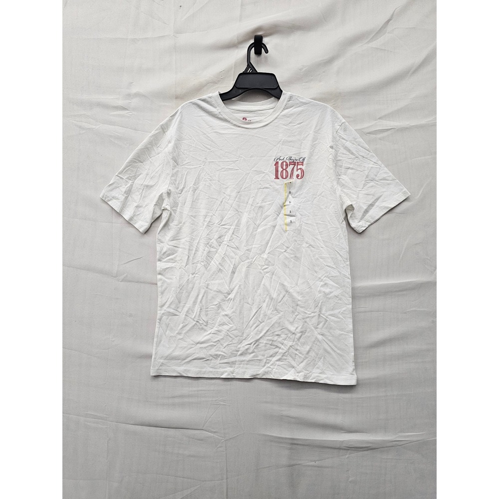 Goodie Two Sleeves Mens Kentucky Derby Graphic T-Shirt White Cotton Size Small